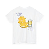camiseta tequila e limão