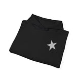 moletom capuz estrelas prateadas
