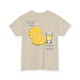 camiseta tequila e limão