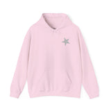 moletom capuz estrelas prateadas