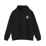 moletom capuz estrelas prateadas