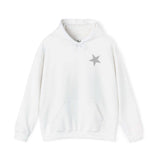 moletom capuz estrelas prateadas