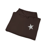 moletom capuz estrelas prateadas