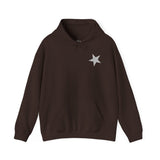 moletom capuz estrelas prateadas