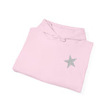 moletom capuz estrelas prateadas