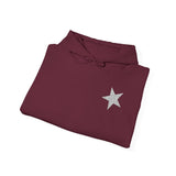 moletom capuz estrelas prateadas